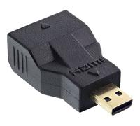 InLine 17690C Adaptador de Cable HDMI C HDMI D Negro Adaptador para Cable (HDMI C, HDMI D, Macho Connector/Female Connector, Negro)