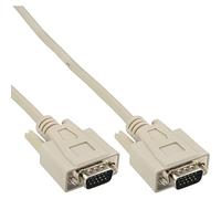 InLine 17712C cable VGA 1 m VGA (D-Sub) Beige - Cables VGA (1 m, VGA (D-Sub), VGA (D-Sub), Beige, Male connector/Male connector)