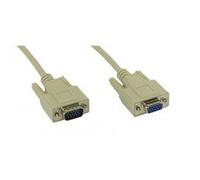 InLine 17735 cable VGA 5 m VGA (D-Sub) Beige - Cables VGA (5 m, VGA (D-Sub), VGA (D-Sub), Beige, Male connector / Female connector)
