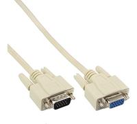 InLine 17736 cable VGA 10 m VGA (D-Sub) Beige - Cables VGA (10 m, VGA (D-Sub), VGA (D-Sub), Beige, Male connector/Female connector)