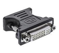 InLine 17790 adaptador de cable DVI-I HD15 M Negro - Adaptador para cable (DVI-I, HD15 M, Male connector / Female connector, Negro)