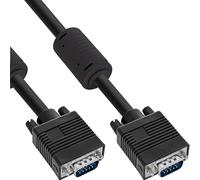 InLine 17805B cable VGA 0,5 m VGA (D-Sub) Negro - Cables VGA (0,5 m, VGA (D-Sub), VGA (D-Sub), Negro, Male connector/Male connector)