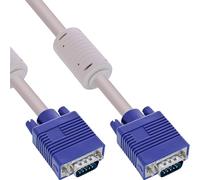 InLine 17805S cable VGA 0,5 m VGA (D-Sub) Negro - Cables VGA (0,5 m, VGA (D-Sub), VGA (D-Sub), Negro, Oro, Male connector/Male connector)