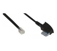 InLine 18813B Cable de Red - Cable - Telephone Anschlußkabel 3 m - Blue