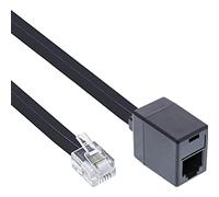 InLine 18833 cable telefónico 3 m Negro - Cable para teléfonos fijos (3 m, RJ12, RJ12, Negro, Male connector / Female connector)