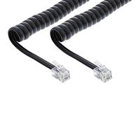 InLine 18895 cable telefónico 4 m Negro - Cables telefónicos (4 m, RJ10, RJ10, Negro, Male Connector/Male Connector)