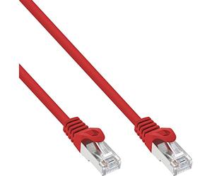 InLine 1m FTP Cat5e - Cable de Red, Latiguillo RJ45, Cable de Datos (1m, RJ-45, RJ-45, CAT5e.) Rojo