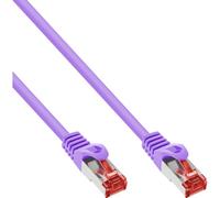 InLine 1m S-STP/PiMF Cat. 6 - Cable de Red (1 m, RJ-45, RJ-45, Púrpura)