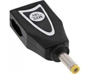 InLine 26611X-M20 - Enchufe de Recambio M20 (19 V, para Fuente de alimentación Universal, 90 W/120 W), Color Negro