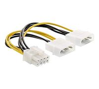InLine 26628C - Adaptador de corriente interno (2 x 4 pines a 8 polos para tarjetas gráficas PCIe (PCI-Express, 0,15 m)