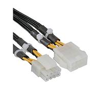 Inline Cable Extensor de Alimentación 8 Pines Macho/Hembra 30cm