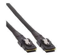 InLine 27624 - Cable de conexión SAS interno Mini-SAS de 36 pines SFF-8087 a Mini-SAS de 36 pines SFF-8087, con banda lateral, 0,5 m