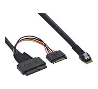 Inline 27644a cable serial attached scsi (sas) 0,5 m 24 gbit/s negro