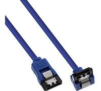 InLine 27705F - Cable de conexión SATA (6 Gb/s, acodado, 0,5 m), color azul