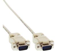 InLine 2m VGA m/m cable VGA VGA (D-Sub) Beige - Cables VGA (2 m, VGA (D-Sub), VGA (D-Sub), Beige, Male connector/Male connector)