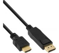 INLINE 30er Bulk-Pack DisplayPort zu HDMI Konverter Kabel - Schwarz - 2m (B-17182) Marca