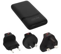 Inline 31519B - Cargador de Viaje USB (65 W, Plano, Dual USB-C, PD, PPS, para Viajes y Oficina, Color Negro)