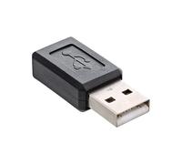 InLine 31612 adaptador de cable USB A Micro-USB B Negro - Adaptador para cable (USB A, Micro-USB B, Male connector / Female connector, Negro)