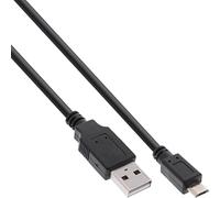 InLine 31720Q - Cable USB (2 m, USB A, Micro-USB B, 2.0, Male connector / Male connector, Negro)