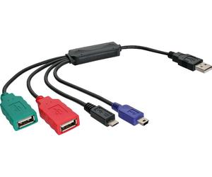 Inline 33294v. cable-hub 3xusb2.0 + miniusb