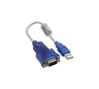 InLine 33304D adaptador de cable - Adaptador para cable (2 x USB A, 9pin Sub D, Macho/Macho, Azul, 0,2m, 0,000001 Gbit/s)