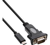 InLine 33308l Cable Adaptador Conector C USB a Conector de 9 Pines Sub D con 9 - 25 Pines Adaptador de Serie 1,8 m
