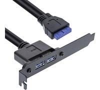 Inline 33390c adaptador de cable usb a negro - adaptador para cable (u