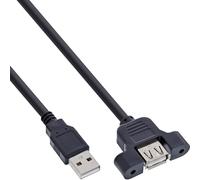 InLine 33440E - Cable de conexión USB 2.0 (Conector A a Conector A, 0,6 m)