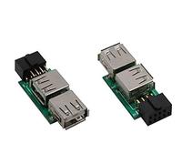 InLine 33440I - Adaptador USB (USB Flash/2x USB 2.0), Verde y Gris