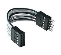 InLine 33440K - Cable alargador USB 2.0 (2 conectores de 5 pines a conector hembra, 5 cm)