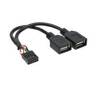 Inline 33440M - Cable de Adaptador (2 Conectores Hembra A a conexión USB 2.0) 1 Pieza