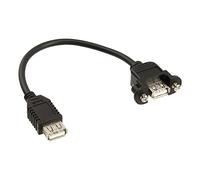 InLine 33441D - Cable USB (USB A, USB A, 2.0, Female connector / Female connector, Negro)