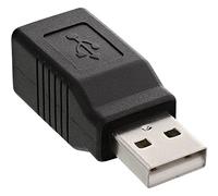 InLine 33443 Adaptador de Cable USB 2.0-A M USB 2.0-B F Beige