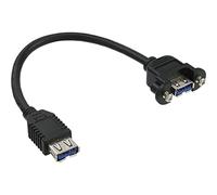 InLine 33445F - Cable USB, Negro