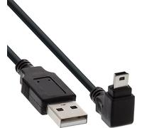 InLine 34205 - Cable USB (0,5 m, USB A, Mini-USB B, 2.0, Male connector / Male connector, Negro)