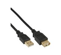 InLine 34605S - Cable USB 2.0 (Conector A a Conector B, 5 m), Color Negro