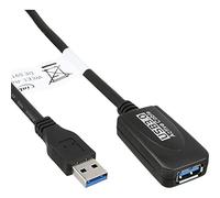 InLine 35650 - Cable USB (5 m, USB A, USB A, 3.0 (3.1 Gen 1), Male Connector/Female Connector, Negro)