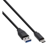InLine 35716 - Cable USB 3.1 (conector USB tipo C macho a conector A macho, 0,5 m), color negro
