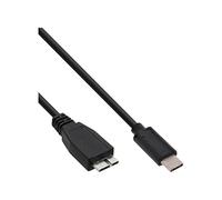 InLine 35726 - Cable USB 3.1 (conector USB tipo C macho a conector micro B, 0,5 m), color negro