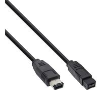 InLine 36902 - Cable FireWire (Negro, Male Connector/Male Connector, 1,8 m)