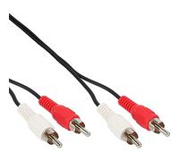 InLine 3m 2x RCA M/M cable de audio 2 x RCA Negro, Rojo, Blanco - Cables de audio (2 x RCA, 3 m, Negro, Rojo, Blanco)