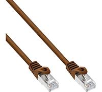 InLine 4043718100156 - Cable de Red (0,3 m, Cat5e, SF/UTP (S-FTP), RJ-45, RJ-45, Marrón)