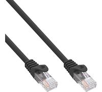 InLine 4043718123049 - Cable de Red, Cable de Datos (0,5 m, Cat5e, U/UTP (UTP), RJ-45, RJ-45, Negro)