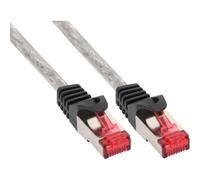 InLine 4043718157402 - Cable de Red (50 m, Cat6, S/FTP (S-STP), RJ-45, RJ-45, Transparente)