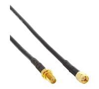 Inline 40861 - Cable coaxial, Negro
