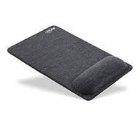 InLine 55262 - Alfombrilla de ratón con reposamuñecas (Textil, Color Negro)
