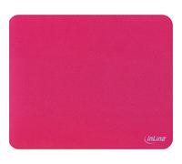 InLine 55456R - Alfombrilla de ratón para ratón (Rojo, Uniforme, Base Antideslizante)