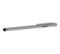 InLine 55467A - Lápiz Capacitivo para Pantalla táctil de Smartphone y Tablet, Color Plateado