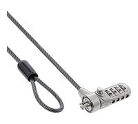 InLine 55702 - Candado de Seguridad con combinación numérica, 4,4 mm x 2 m