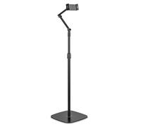 InLine 55725S - Soporte para Tablet con Base de Metal (Altura Ajustable, Universal, hasta 12,9", para iPad Pro, iPad Air, Mini, Samsung Tab, Huawei Negro